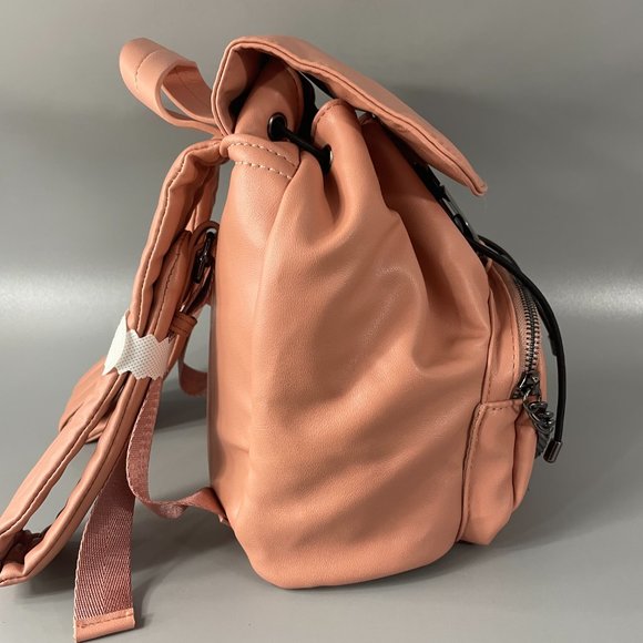 NWOT RACHEL ROY PINK MINI BACKPACK PURSE IN PINK WITH CHAIN DETAILING main image 9